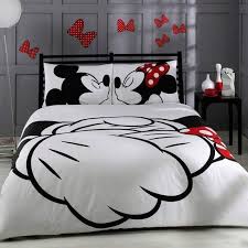 Disney Mickey Minnie Mouse Adore Bedding Set Double Duvet Cover Set Full Queen Mickey And Minnie Kissing Disney Home Decor Disney Bedding
