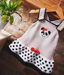 Gestatten Pandamadchen Lilly Joseda Pandabarengehakelt Strickkled Babystrickmode Modellella Kids Bebek Elbisesi Elbise Modelleri Bebek Elbiseleri