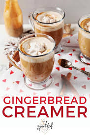 Homemade Gingerbread Coffee Creamer Recipe Coffee Creamer Coffee Flavor Coffee Creamer Recipe
