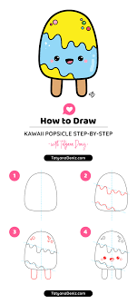 More images for how to draw cute pictures step by step » How To Draw Cute Cartoon Popsicle With A Face Step By Step