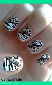 Leopard And Zebra Print Nail Art Nadia S S Photo Beautylish