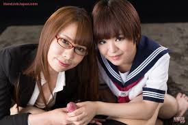 Imai Meril and Kai Miharu handjob