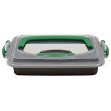Berghoff Perfect Slice 13 Inch X 9 Inch Covered Cake Pan With Slicer Tool Cake Cover Baking Pans Berghoff