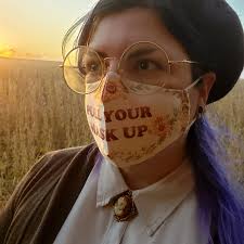 Pull Your Mask up Cottagecore Adjustable Facemask With Filter