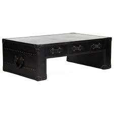Use tape measure as a guide. Zentique Black Leather Nailhead Trim Coffee Table