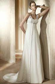 Chiffon Strapless Empire Waist Column Simple Wedding Dress With Lace Cape Pregnant Wedding Dress Wedding Dresses Crochet Wedding Dresses