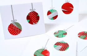 Download Washi Tape Ornament Christmas Cards PSD Mockup Templates