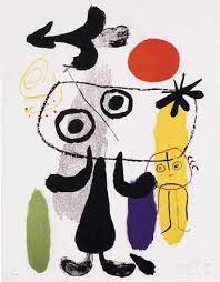 His mother, dolors ferrà i oromí, was the daughter of a cabinet maker in palma de mallorca. Joan Miro Figur Gegen Rote Sonne Ii Kunstdruck Leinwandbild Gerahmtes Bild