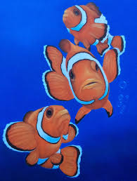 Clown Fish Painting Coming Soon Fish Painting Sea Creatures Drawing Fish Drawings
