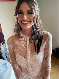 White Mock Neck Gown