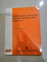 Dalam manifesto pilihanraya umum lalu, pakatan harapan berjanji untuk memansuhkan peruntukan dalam beberapa akta tertentu termasuk sosma. Akta Keselamatan Dalam Negeri Books Stationery Books On Carousell