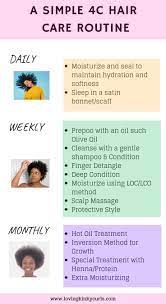 A Simple 4c Hair Care Routine Hair Care Routine Natural Hair Care Routine 4c Hair Care