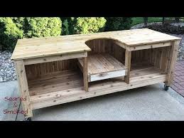 Learn How To Build Your Very Own Big Green Egg Table To Make Using Your Big Gre Big Green Egg Outdoor Kitchen Big Green Egg Table Big Green Egg Table Plans