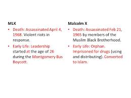 Was always against violence, throughout his entire ministry. Malcolm X And Martin Luther King Jr Ppt Download
