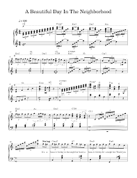 A Beautiful Day In The Neighborhood - Mister Rogers Sheet Music for Piano  (Solo) | MuseScore.com
