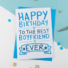 Recreate this diy gift for long distance boyfriend: Happy Birthday Boyfriend Card By A Is For Alphabet Notonthehighstreet Com