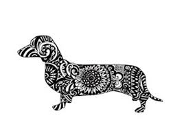 Black And White Dachshund Face Clipart Pin On Art