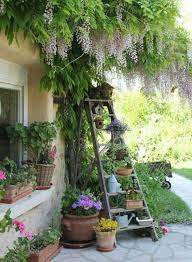 American Hippie Boheme Boho Lifestyle Patio Ladder Cottage Garden Design Garden Projects Plants