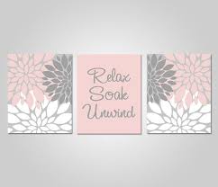 Bathroom Wall Art Blush Pink Grey Bathroom Decor Relax Soak Unwind Blush Grey Prints Instant Download Diy Printable Wall Art In 2020 Pink Bathroom Decor Gray Bathroom Decor Grey Bathrooms