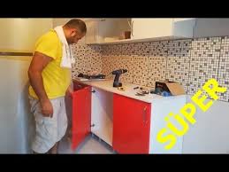 Gaz ocakta ise, kalem kutusu yerleştirilecektir. Mutfak Dolabi Montaji Youtube