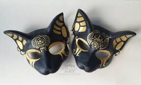 Bast Egyptian Cat Mask Custom Orders By Nondecaf On Deviantart Cat Mask Egyptian Mask Egyptian Cats