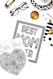 Has your kid got a whole lotta heart? Mother S Day Coloring Pages Fun Happy Home