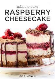 Mini Raspberry No Bake Cheesecake Vegan Gf Simply Quinoa Recipe Raspberry No Bake Cheesecake Raspberry Cheesecake Recipe Cheesecake Recipes