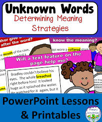 Powerpoint Context Clues And More Strategies In This Powerpoint For Determi Reading Comprehension Strategies Critical Thinking Activities Close Reading Lessons