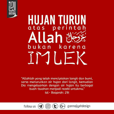 Hujan Turun Atas Perintah Allah Bukan Karena Imlek Hujan Langit Allah