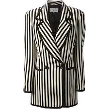 Black And White Striped Suit Jacket Gianfranco Ferre Vintage Striped Blazer Striped Blazer Black N White Blazer White Blazer Jacket