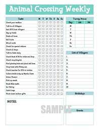 Animal Crossing New Horizons Weekly Checklist To Dos Etsy Animal Crossing Animal Crossing Wild World Animal Crossing Guide