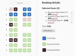 Full Featured Seating Chart Plugin With Jquery Seat Charts