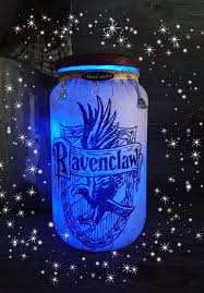 Ravenclaw Crest Light Jar Night Light Harry Potter Light Ravenclaw Decor Hogwarts Houses Ravencla Harry Potter Gifts Harry Potter Light Harry Potter Decor