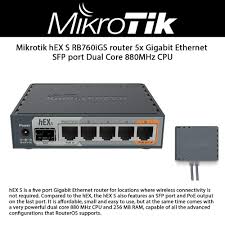 ) short description of the peer. Mikrotik Hex S Gigabit Ethernet Router With Sfp Port Rb760igs Buy Online In Qatar At Qatar Desertcart Com Productid 105029284