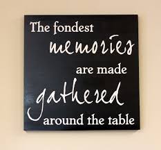 The Fondest Memories Are Made Gathered Around The Table Wood Etsy Kitchen Wall Quotes Room Signs Wall Quotes