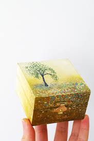 A small square shaped wooden box with clasp mechanism and gold metal corner detail. Gift Box Handcrafted Wooden Square Rectangular Gift Box Shape Secret Jewelry Puzzle Box Jewelry Jewelry Boxes Novadigital Net