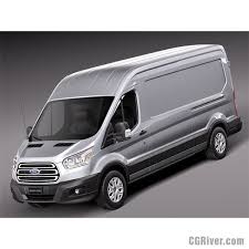 Ford Transit Medium Van 2014 3d Model Cgriver