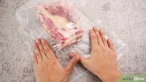 Place ground beef in a microwave safe zip lock bag and put on a plate; How To Defrost Beef Quickly 6 Steps With Pictures Wikihow