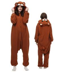 Brown Bear Kigurumi Onesie Pajamas Polar Fleece Animal Unisex Costumes Cheap Price Kigurumi Onesie Bears Onesie Animal Costumes For Adults Onesie Pajamas