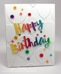 These happy birthday wishes will surely cheer them up and will make their heart i know the reason why you are scared of your birthday. Simon Says Stamp Painted Happy Birthday Wafer Die Sssd111559 Cards Handmade Handmade Birthday Cards Paper Cards