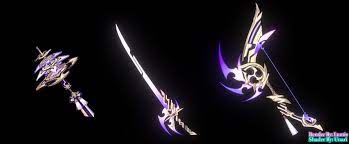 Inazuma (/ˌinʌˈz (j) uːmə/, /iˈnɑːzumə/) (japanese: Lumie On Twitter A Closer Look At The Narukami Series Of Weapons With Their Electro Designs A 3d Model For The Catalyst Does Not Currently Exist Only An Icon No Further Info