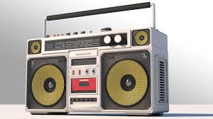 3d Model Boombox Eighties Elektronika Radio