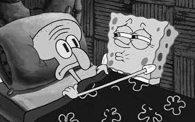 You might think we — the internet — had reached our maximum carrying capacity for memes featuring a talking. Spongebob Squarepants Black And White Gif Wifflegif
