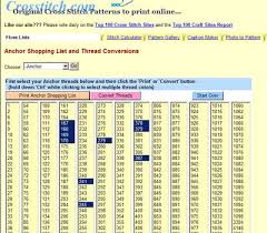 15 Thread Conversion Chart From Crossstich Dmc Thread