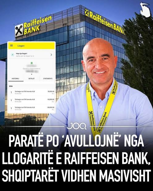 Skeni parë gjë akoma —- Sistemi bankar në vend po përballet me një valë të  re alarmi, pasi në redaksinë e JOQ Albania ka mbërritur një lumë i vërtetë  denoncimesh nga qytetarë