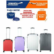 Maybe you would like to learn more about one of these? Abs Hand Cabin Luggage Spinner Case For Ryanair Easyjet Ba 55x40x20 56x45x25 34 99 Picclick Uk