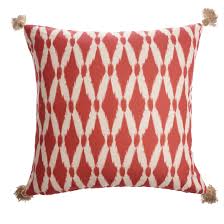 Get it as soon as wed, jun 2. Allen Roth Ikat Outdoor Cushion With Tassel 18 In X 18 In Red And White Mh20200008 Rona