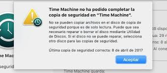 Time Machine No Ha Podido Realizar La Copia De Seguridad Problema De Complicada Solucion Soy De Mac
