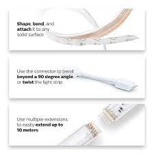 philips hue lightstrip plus 2m 8983741 hsn in 2021 hue philips dimmable led smart lights