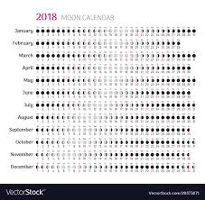 2018 Flat Lunar Calendar